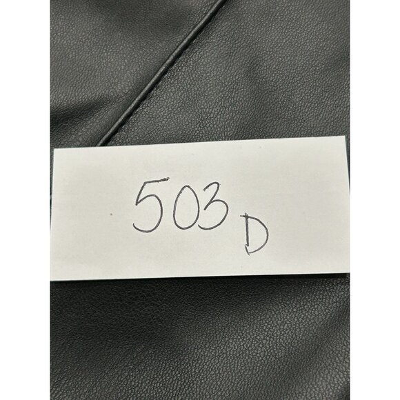 Lane Bryant NEW Sz 12 Black Faux Leather Strait Leg Pants Party New Years Chic - Picture 10 of 10